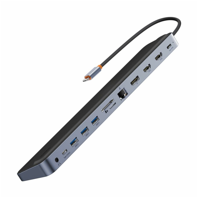 Priklopna postaja USB-C => BASEUS EliteJoy Gen2 2xHDMI 1xDisplayPort 3xUSB USB-C 100W RJ45 Čitalec kartic (WKSX030213) Baseus Priklopna postaja USB-C => BASEUS EliteJoy Gen2 2xHDMI 1xDisplayPort 3xUSB USB-C 100W RJ45 Čitalec kartic (WKSX030213)