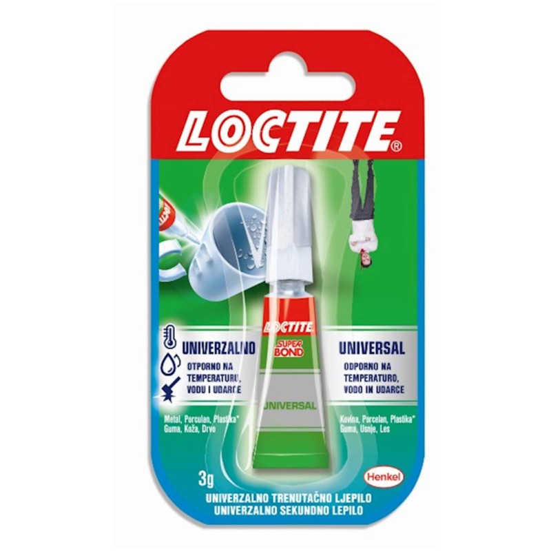 Henkel sekundno lepilo Loctite Super Bond 3g, na obešanki