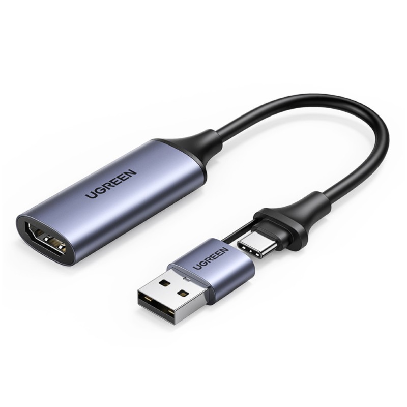 Adapter USB-C/A => HDMI 4K@60Hz Ugreen CM489 (40189) UGREEN Adapter USB-C/A => HDMI 4K@60Hz Ugreen CM489 (40189)