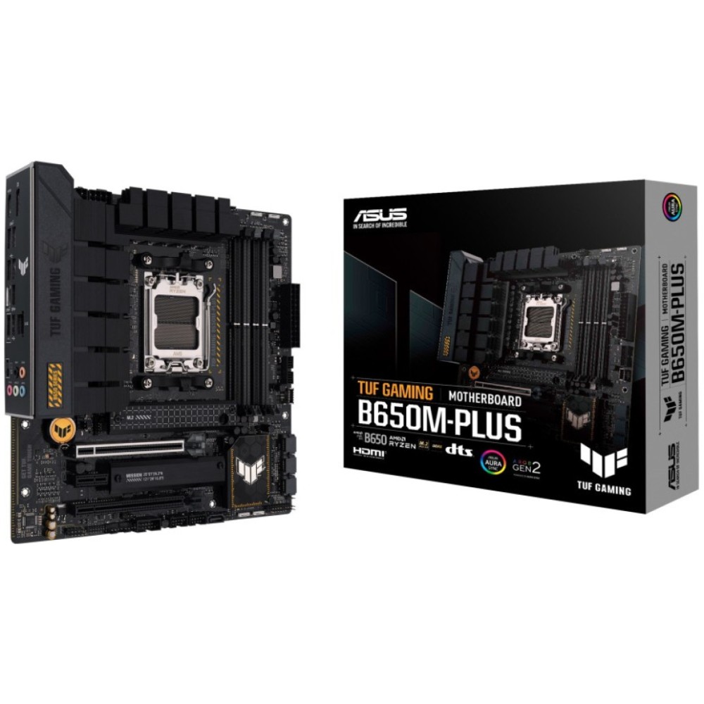 Osnovna plošča AM5 Asus TUF GAMING B650M-PLUS microATX 1xHDMI 2.1 1xDisplayPort 1.4 ASUS Osnovna plošča AM5 Asus TUF GAMING B650M-PLUS microATX 1xHDMI 2.1 1xDisplayPort 1.4