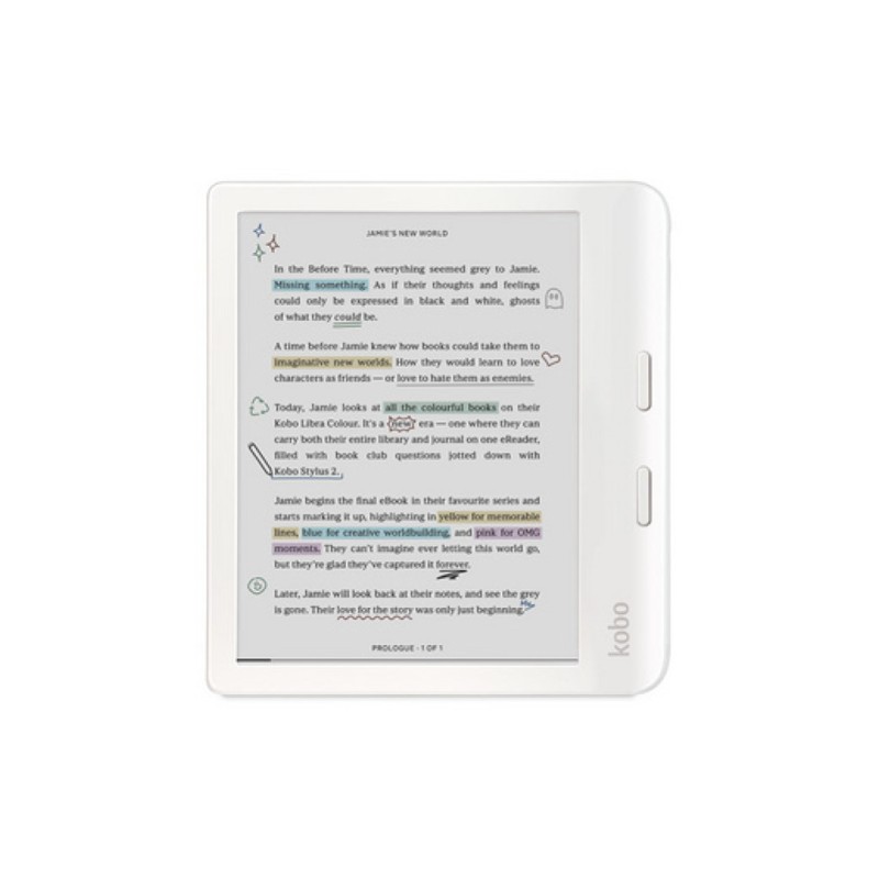 E-bralnik 10,3 Kobo Libra Colour 32GB (N428-KU-WH-K-CK)