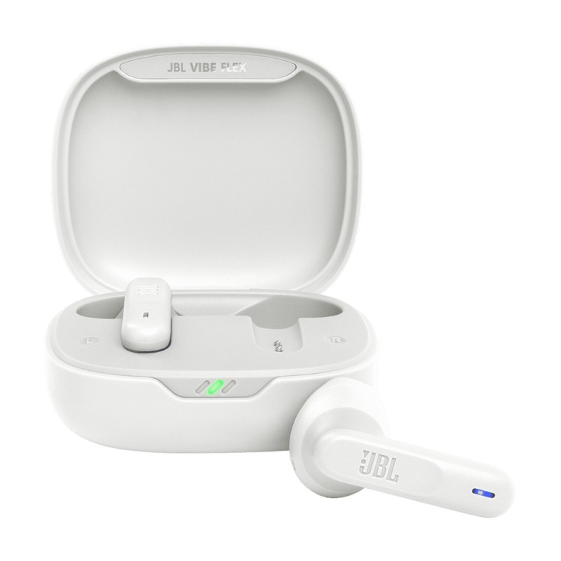 Slušalke brezžične JBL ušesne z mikrofonom BT Vibe Flex TWS bele TWS z mikrofonom (JBLVFLEXWHT)