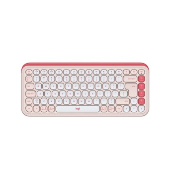 Tipkovnica brezžična + Bluetooth Logitech Pop Icon Keys US international | SLO gravura roza (920-013073)