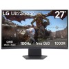 Monitor LG 68,6 cm (27,0) 27GS60QC 2560x1440 Curved Gaming 180Hz VA 1ms 2xHDMI DisplayPort Pivot  sRGB99% FreeSync Premium G-Sync Compatible HDR10 UltraGear LG Monitor LG 68,6 cm (27,0) 27GS60QC 2560x1440 Curved Gaming 180Hz VA 1ms 2xHDMI DisplayPort Pivot  sRGB99% FreeSync Premium G-Sync Compatible HDR10 UltraGear