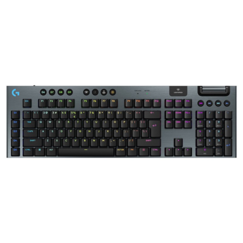 Gaming Tipkovnica brezžična + Bluetooth Logitech G915 X LIGHTSPEED, GL Tactile US international | SLO gravura črna RGB LED osvetlitev (920-012676) LOGITECH Gaming Tipkovnica brezžična + Bluetooth Logitech G915 X LIGHTSPEED, GL Tactile US international | SLO gravura črna RGB LED osvetlitev (920-012676)