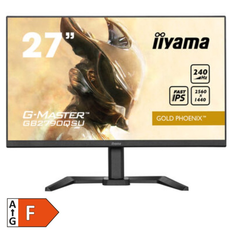 Monitor Iiyama 68,6 cm (27,0) GB2790QSU-B5 2560x1440 Gaming 240Hz Fast-IPS 1ms HDMI DisplayPort 2xUSB3.2 Pivot Zvočniki  FreeSync Premium HDR400 G-Master
