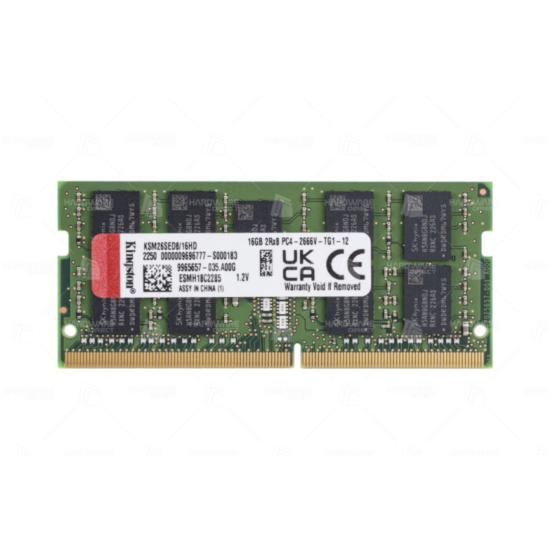 SO-DIMM DDR4 16GB 2666MHz CL19 Single (1x16GB) Kingston ECC 1,2V (KSM26SED8/16HD) KINGSTON SO-DIMM DDR4 16GB 2666MHz CL19 Single (1x16GB) Kingston ECC 1,2V (KSM26SED8/16HD)