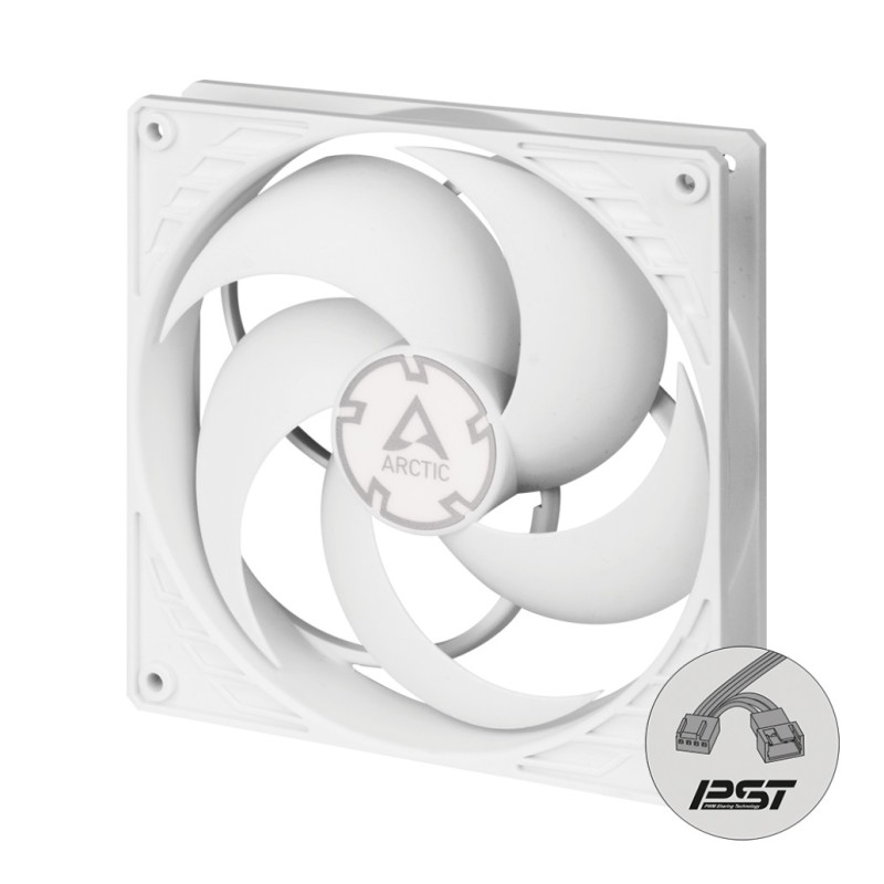 Ventilator Arctic P14 PWM PST 140mm bela ARCTIC Ventilator Arctic P14 PWM PST 140mm bela