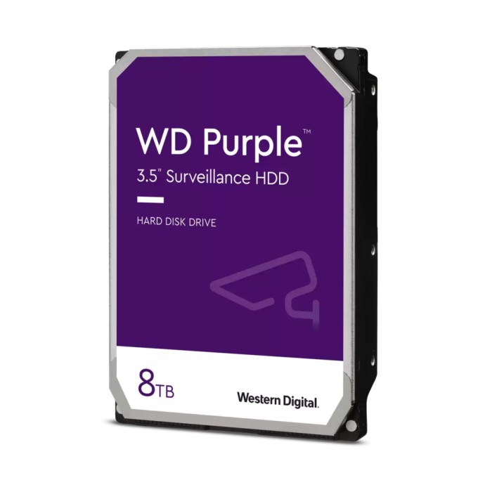 Trdi disk 8TB SATA3 WD85PURZ 6Gb/s 5640rpm 256MB Purple - primerno za snemalnike 24/7 delovanje Trdi disk 8TB SATA3 WD85PURZ 6Gb/s 5640rpm 256MB Purple - primerno za snemalnike 24/7 delovanje