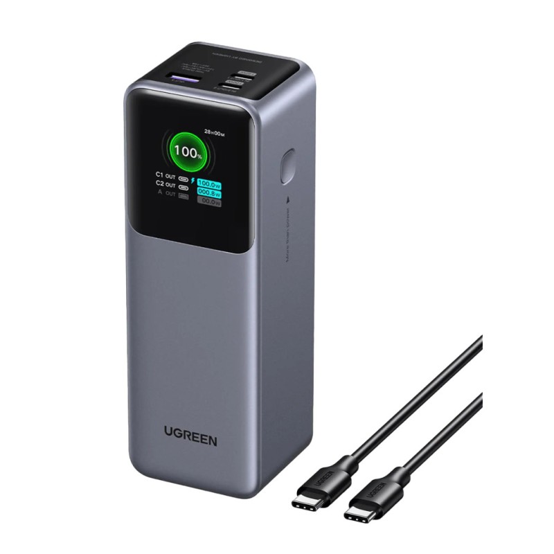 Prenosna baterija Ugreen 25000mAh 200W s pametnim digitalnim zaslonom UGREEN Prenosna baterija Ugreen 25000mAh 200W s pametnim digitalnim zaslonom