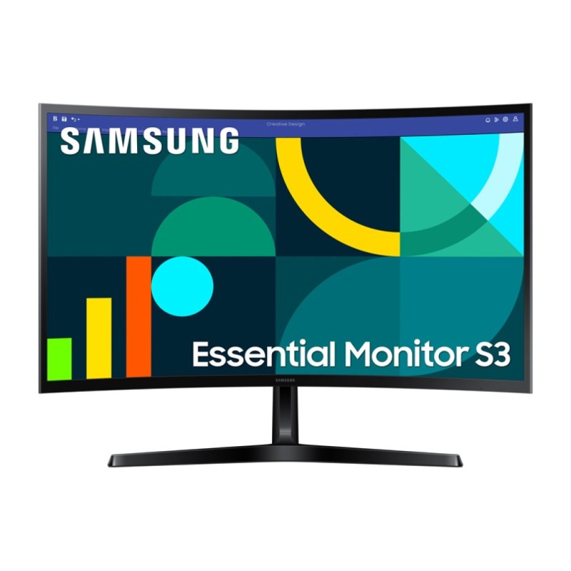 Monitor Samsung 68,6 cm (27,0) S27D366GAU 1920x1080 Curved 100Hz VA 4ms VGA HDMI sRGB95% EssentialS3 SAMSUNG Monitor Samsung 68,6 cm (27,0) S27D366GAU 1920x1080 Curved 100Hz VA 4ms VGA HDMI sRGB95% EssentialS3