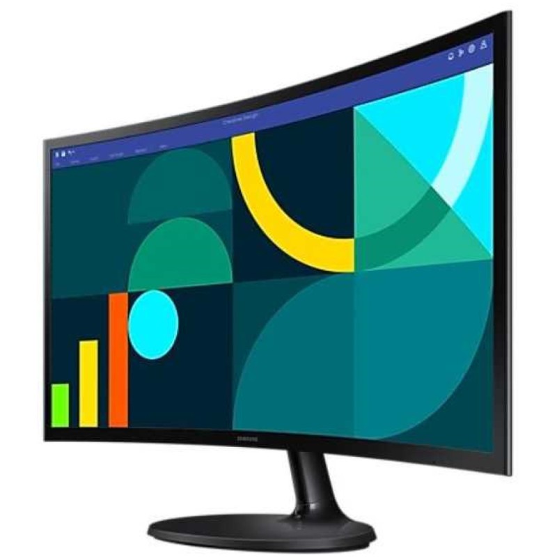 Monitor Samsung 60,5 cm (23,8) S24D360GAU 1920x1080 Curved 100Hz VA 4ms VGA HDMI sRGB95% EssentialS3 SAMSUNG Monitor Samsung 60,5 cm (23,8) S24D360GAU 1920x1080 Curved 100Hz VA 4ms VGA HDMI sRGB95% EssentialS3
