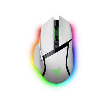 Miš Razer brezžična, USB Basilisk V3 Pro optična gaming 11 gumbov 35000DPI RGB bela (RZ01-05240200-R3G1)