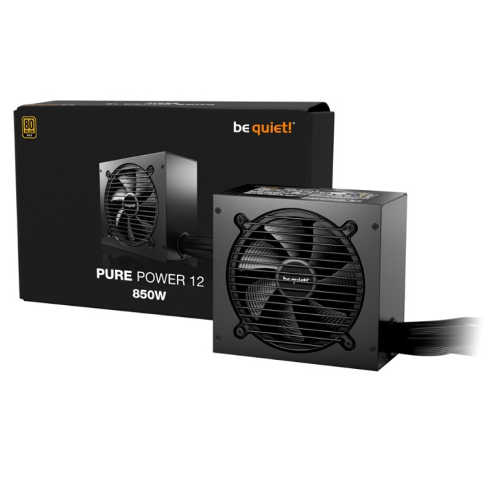 Napajalnik - 850W be quiet! Pure Power 12 80Plus Gold 92,7% Non modular 120mm črna ()
