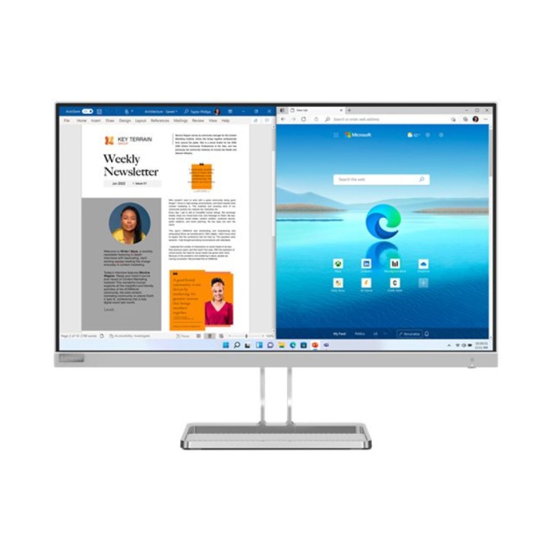 Monitor Lenovo 68,6 cm (27,0) L27i-4A 1920x1080 100Hz IPS 1ms VGA 2xHDMI Zvočniki 2x3W  sRGB99% FreeSync
