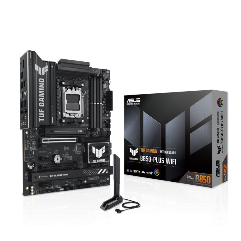 Osnovna plošča AM5 Asus TUF Gaming B850-Plus WiFi ATX 1xHDMI 2.1 1xDisplayPort 1.4 ASUS Osnovna plošča AM5 Asus TUF Gaming B850-Plus WiFi ATX 1xHDMI 2.1 1xDisplayPort 1.4