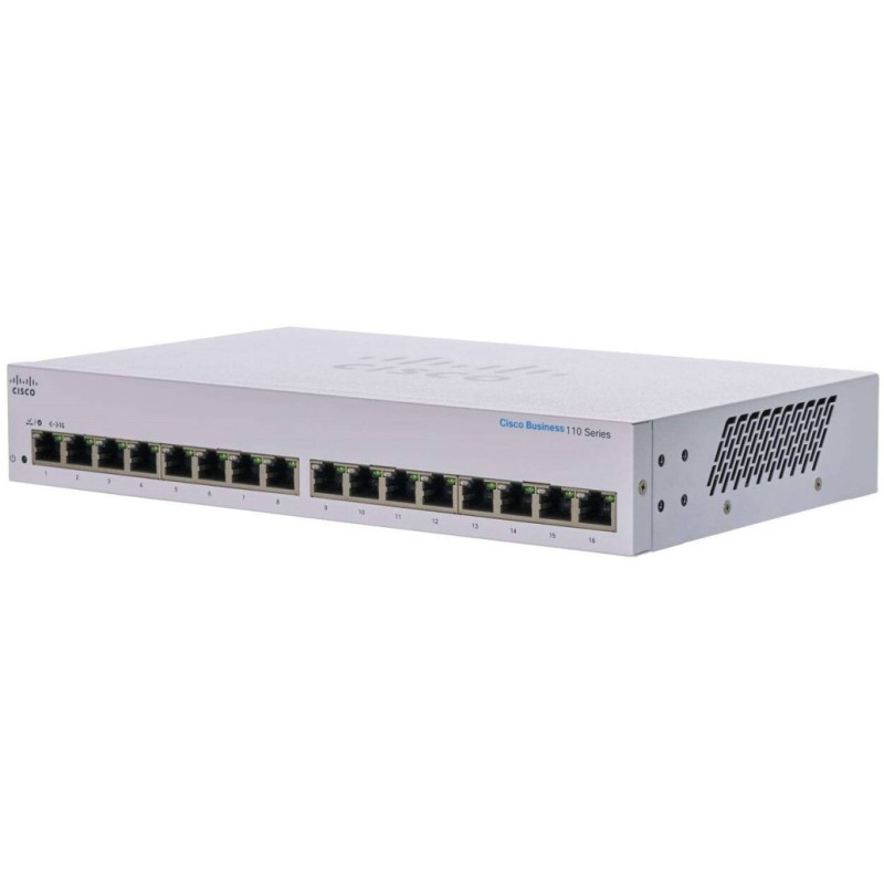 STIKALO 16-PORT Cisco CBS110 10/100/1000 UnManaged (CBS110-16T-EU) Cisco STIKALO 16-PORT Cisco CBS110 10/100/1000 UnManaged (CBS110-16T-EU)