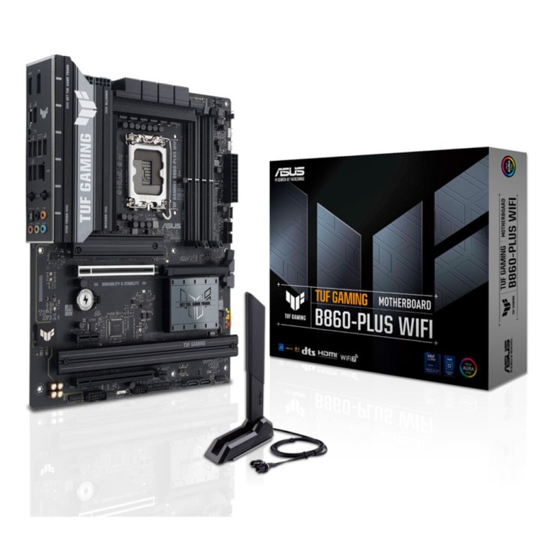 Osnovna plošča LGA1851 Asus TUF Gaming B860-Plus WiFi ATX 1xHDMI 1xDisplayPort ASUS Osnovna plošča LGA1851 Asus TUF Gaming B860-Plus WiFi ATX 1xHDMI 1xDisplayPort