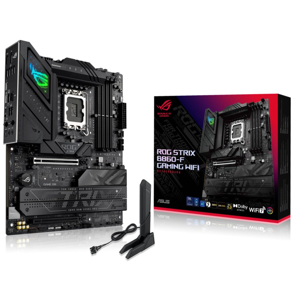 Osnovna plošča LGA1851 Asus ROG Strix B860-F Gaming WiFi ATX 1xHDMI 1xDisplayPort ASUS Osnovna plošča LGA1851 Asus ROG Strix B860-F Gaming WiFi ATX 1xHDMI 1xDisplayPort