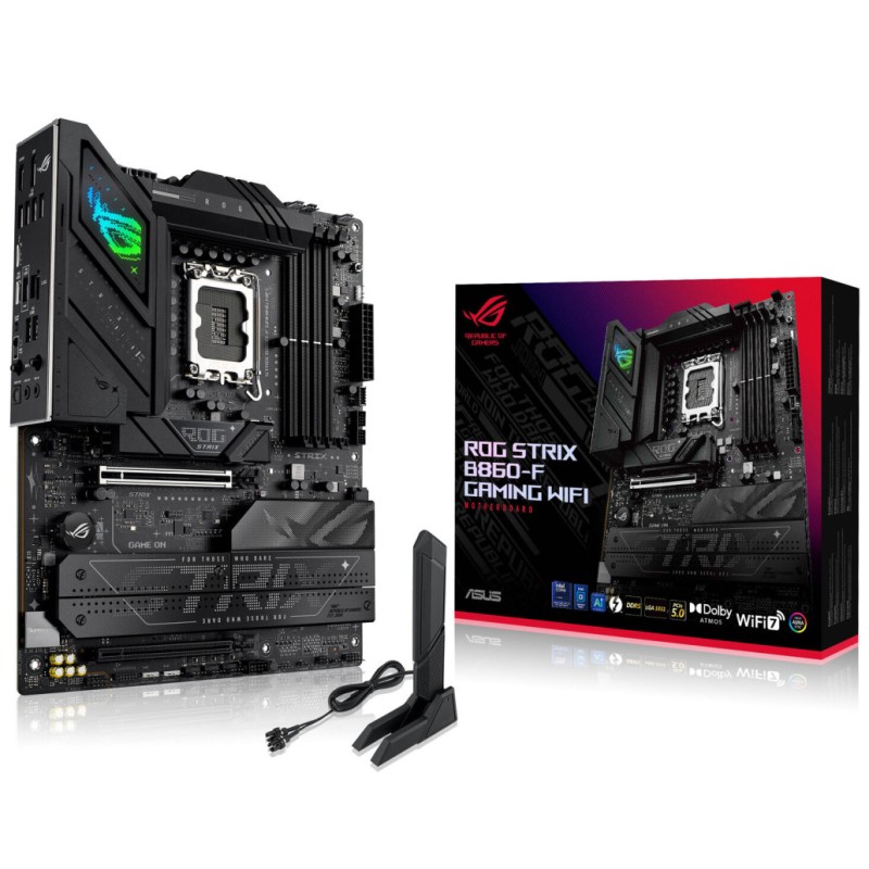 Osnovna plošča LGA1851 Asus ROG Strix B860-F Gaming WiFi ATX 1xHDMI 1xDisplayPort ASUS Osnovna plošča LGA1851 Asus ROG Strix B860-F Gaming WiFi ATX 1xHDMI 1xDisplayPort