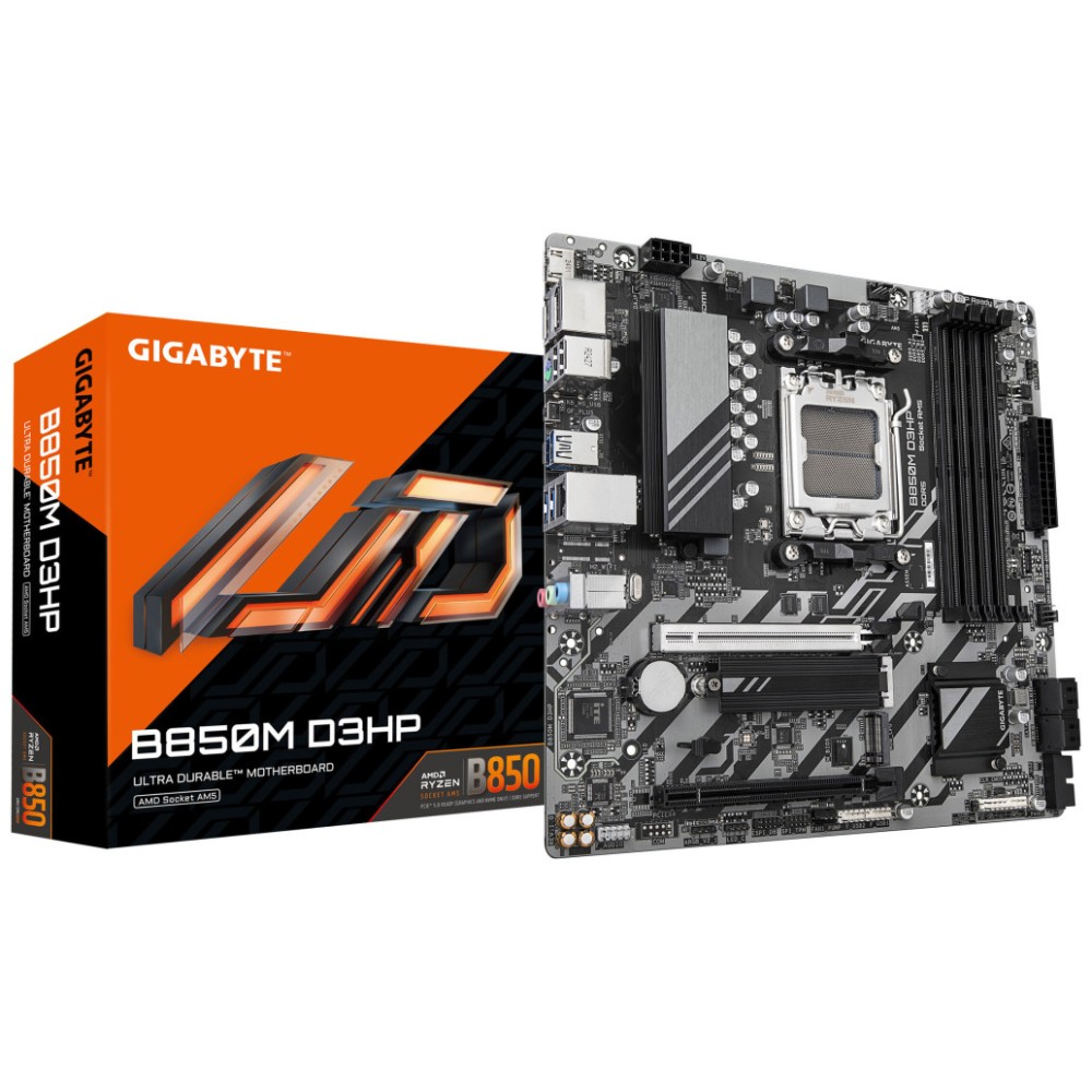Osnovna plošča AM5 GigaByte B850M D3HP microATX 1xHDMI 2xDisplayPort GIGABYTE Osnovna plošča AM5 GigaByte B850M D3HP microATX 1xHDMI 2xDisplayPort