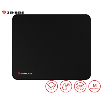 Podloga za miško Genesis mikrovlakna 300x250x2,5 CARBON M 500 LOGO vodoodporna črna ()