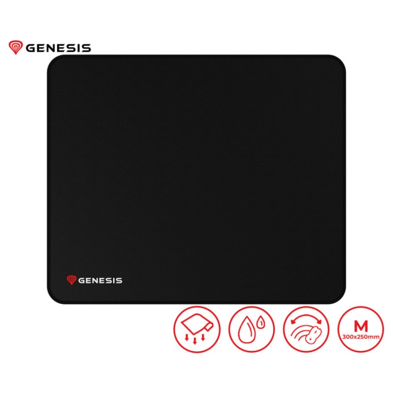 Podloga za miško Genesis mikrovlakna 300x250x2,5 CARBON M 500 LOGO vodoodporna črna () Genesis Podloga za miško Genesis mikrovlakna 300x250x2,5 CARBON M 500 LOGO vodoodporna črna ()