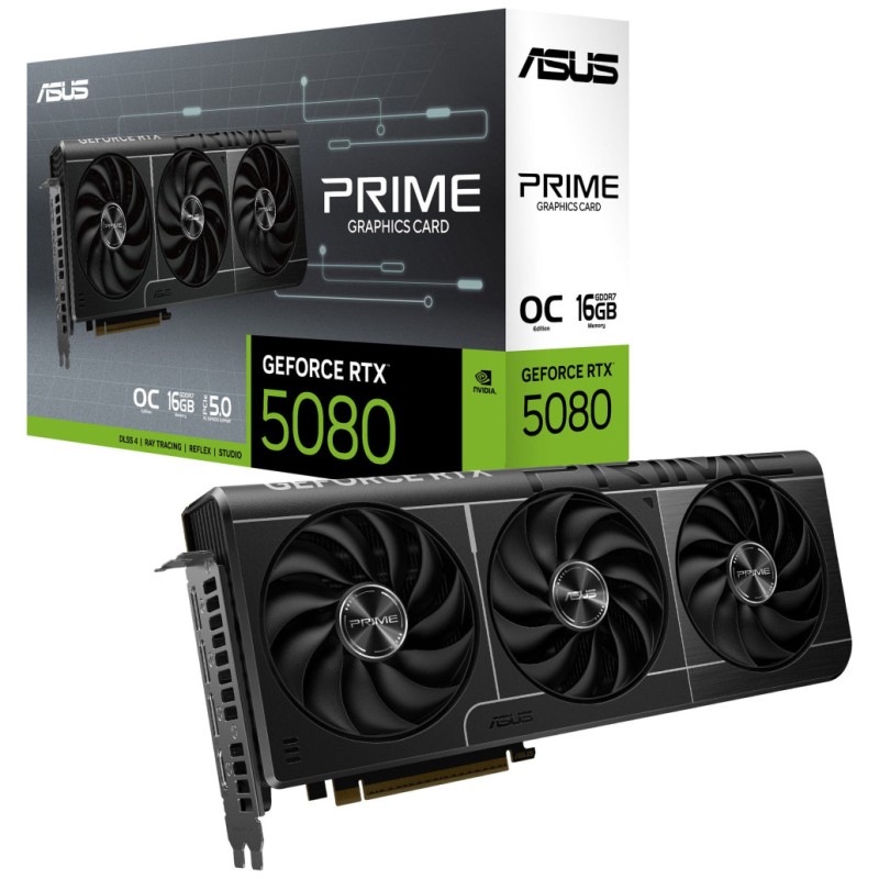 Grafična kartica nVidia RTX5080 Asus Prime OC Edition - 16GB GDDR7 (90YV0LX0-M0NA00) ASUS Grafična kartica nVidia RTX5080 Asus Prime OC Edition - 16GB GDDR7 (90YV0LX0-M0NA00)