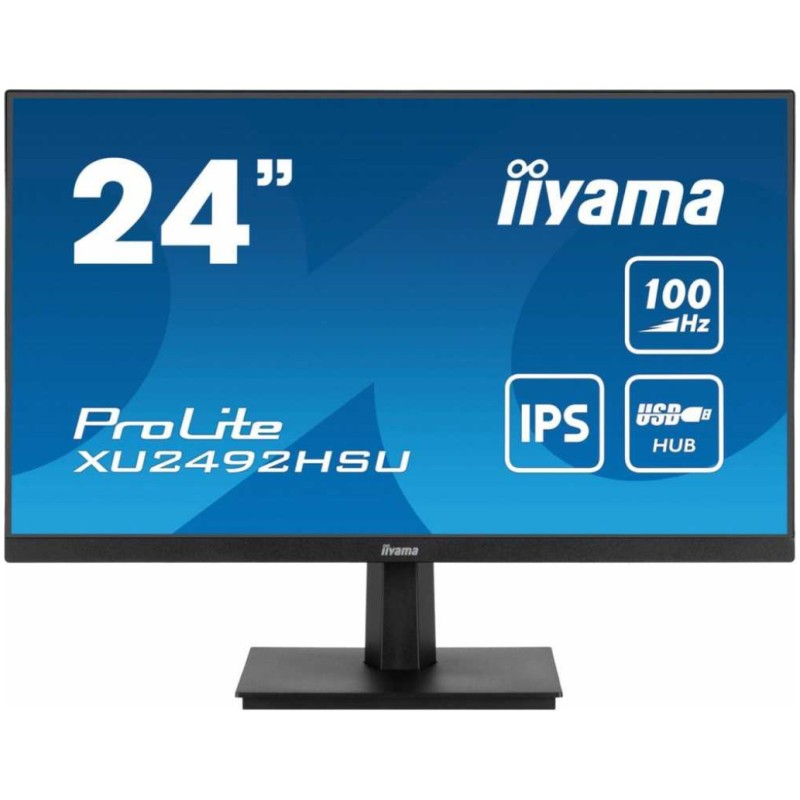 Monitor Iiyama 60,5 cm (23,8) XU2492HSU-B6 1920x1080 100Hz IPS 4ms HDMI DisplayPort 4xUSB3.2 Zvočniki  ProLite