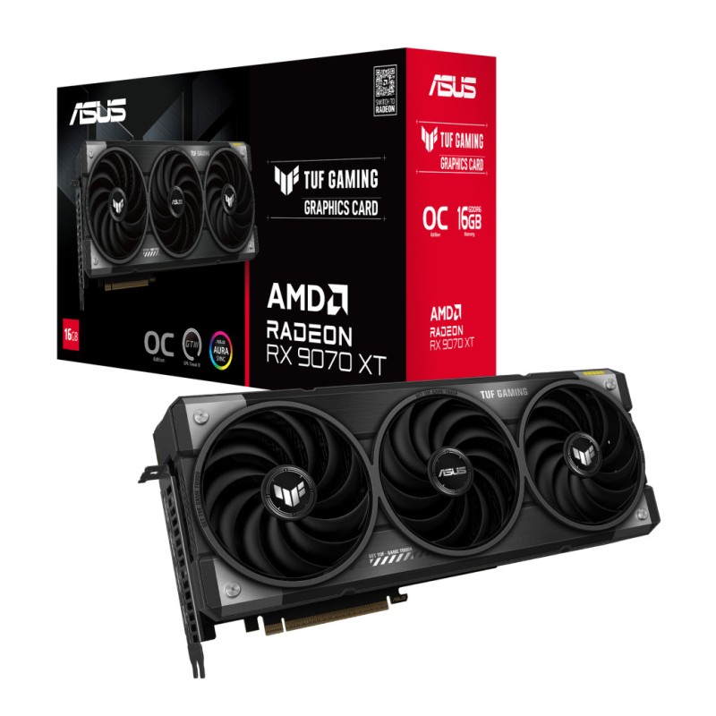 Grafična kartica AMD RX9070 XT Asus TUF OC Edition - 16GB GDDR6 | 1xHDMI 2.1 3xDisplayport 1.4 (90YV0L70-M0NA00) ASUS Grafična kartica AMD RX9070 XT Asus TUF OC Edition - 16GB GDDR6 | 1xHDMI 2.1 3xDisplayport 1.4 (90YV0L70-M0NA00)
