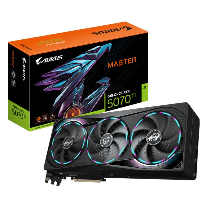 Grafična kartica nVidia RTX5070Ti GigaByte AORUS MASTER - 16GB GDDR7 (GV-N507TAORUS M-16GD) GIGABYTE Grafična kartica nVidia RTX5070Ti GigaByte AORUS MASTER - 16GB GDDR7 (GV-N507TAORUS M-16GD)