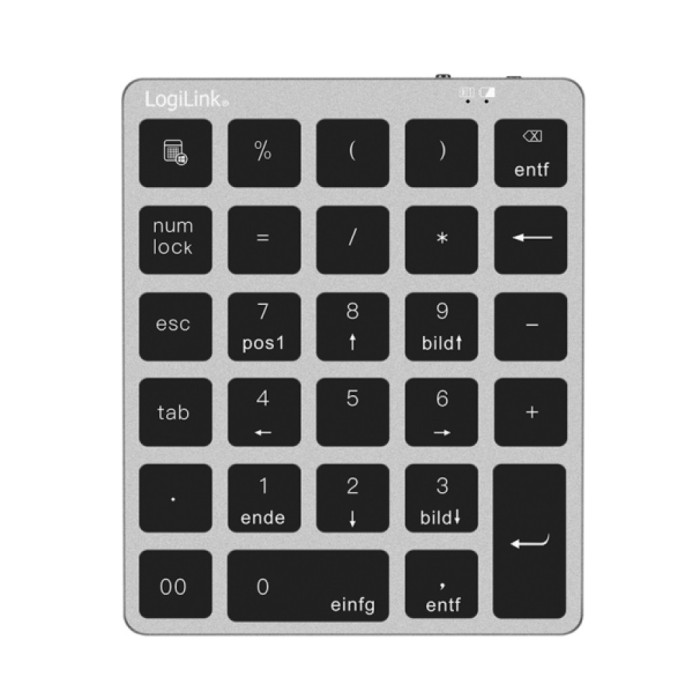 Tipkovnica Bluetooth 5.0 numerična Logilink ID0212 | srebrna (ID0212)