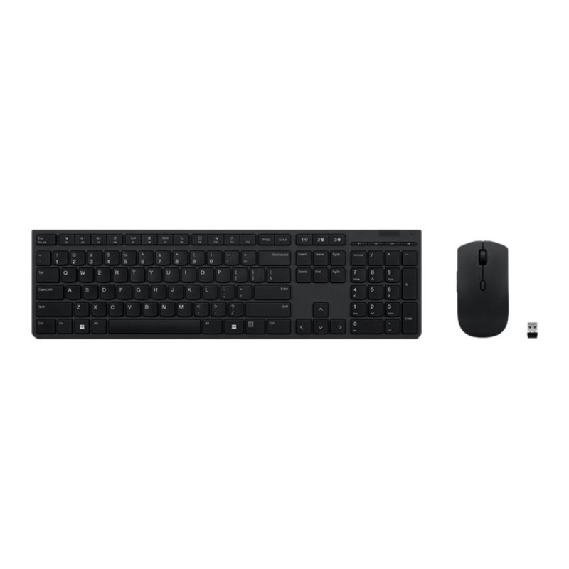 Tipkovnica in miš Lenovo brezžična + Bluetooth Professional Wireless Rechargeable Combo SLO črna polnilna (4X31K03969) Lenovo Tipkovnica in miš Lenovo brezžična + Bluetooth Professional Wireless Rechargeable Combo SLO črna polnilna (4X31K03969)