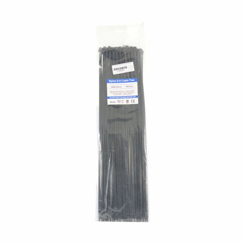 UREJEVALNIK kablov - vezice GW 450 x 4,8mm črne (100 kosov/paket) GW UREJEVALNIK kablov - vezice GW 450 x 4,8mm črne (100 kosov/paket)