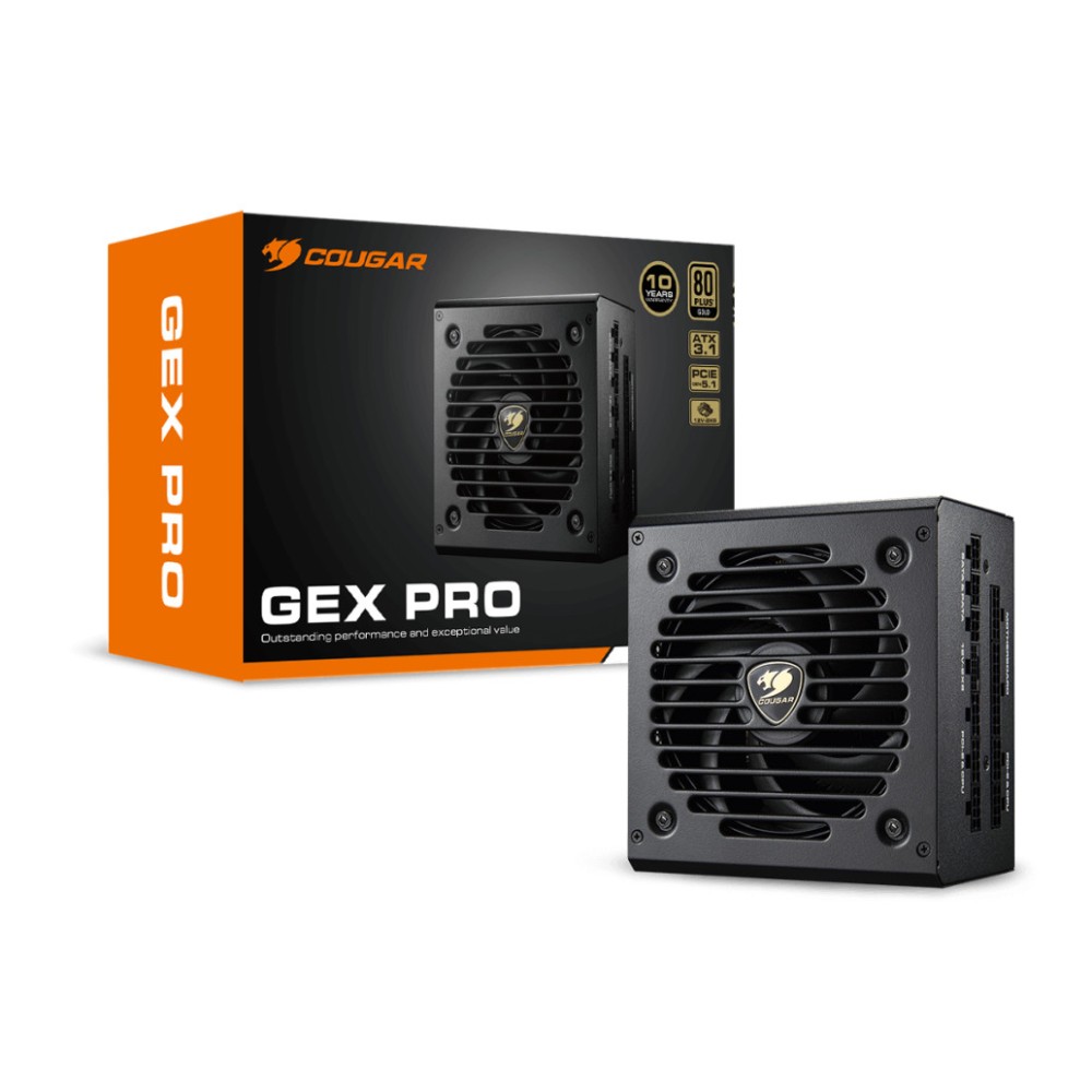 Napajalnik - 850W Cougar GEX 850 PRO 80Plus Gold 91% ATX 3.1 (Gen5) Modular 120mm črna (CGR GEXP-850) Cougar Napajalnik - 850W Cougar GEX 850 PRO 80Plus Gold 91% ATX 3.1 (Gen5) Modular 120mm črna (CGR GEXP-850)