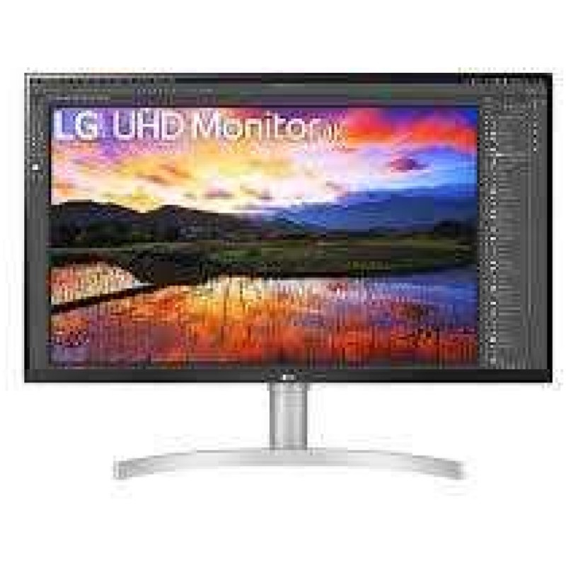 Monitor LG 80 cm (31,5) 32UN650K-W 3840x2160 IPS 5ms 2xHDMI DisplayPort HAS Zvočniki 2x5W  DCI-P3-93% HDR10 bel LG Monitor LG 80 cm (31,5) 32UN650K-W 3840x2160 IPS 5ms 2xHDMI DisplayPort HAS Zvočniki 2x5W  DCI-P3-93% HDR10 bel