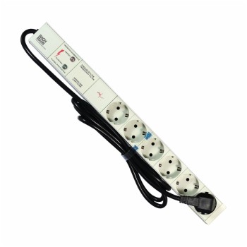 Razdelilec Bachmann 2,00m 6x230V ALU rack 1U (333.402) Razdelilec Bachmann 2,00m 6x230V ALU rack 1U (333.402)