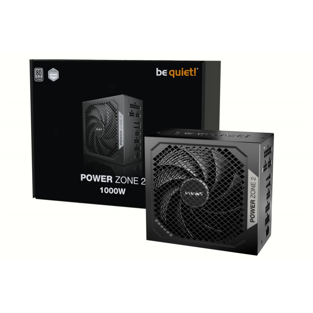 Napajalnik - 1000W be quiet! Power Zone 2 1000 80Plus Platinum 94% ATX 3.1 (Gen5) Modular 140mm črna (BP008EU) be quiet! Napajalnik - 1000W be quiet! Power Zone 2 1000 80Plus Platinum 94% ATX 3.1 (Gen5) Modular 140mm črna (BP008EU)
