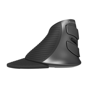 Miš brezžična + Bluetooth ergonomska Delux Vertical Mouse M618G DB 1600DPI 6 gumbov črna (M618G DB)