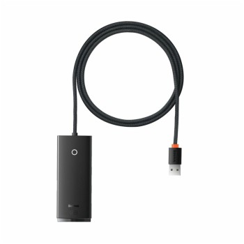 HUB USB-C => 4xUSB3.0 1,00m Baseus črn (WKQX030101) HUB USB-C => 4xUSB3.0 1,00m Baseus črn (WKQX030101)