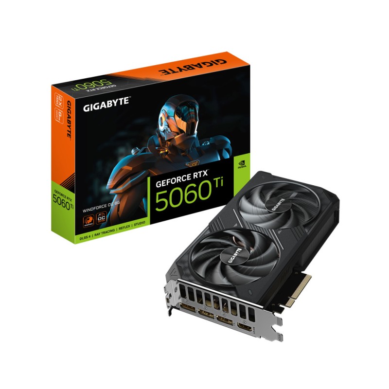 Grafična kartica nVidia RTX5060Ti GigaByte Windforce OC - 8GB GDDR7 (GV-N506TWF2OC-8GD) GIGABYTE Grafična kartica nVidia RTX5060Ti GigaByte Windforce OC - 8GB GDDR7 (GV-N506TWF2OC-8GD)