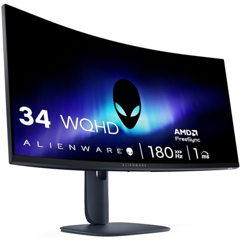 Monitor Dell 86,4 cm (34,0) AW3425DWM 3440x1440 Curved Gaming 180Hz VA 1ms 2xHDMI DisplayPort 2xUSB3.2 HAS 3H DCI-P3-95% AdaptiveSync FreeSync Premium HDR400 Alienware Dell Monitor Dell 86,4 cm (34,0) AW3425DWM 3440x1440 Curved Gaming 180Hz VA 1ms 2xHDMI DisplayPort 2xUSB3.2 HAS 3H DCI-P3-95% AdaptiveSync FreeSync Premium HDR400 Alienware