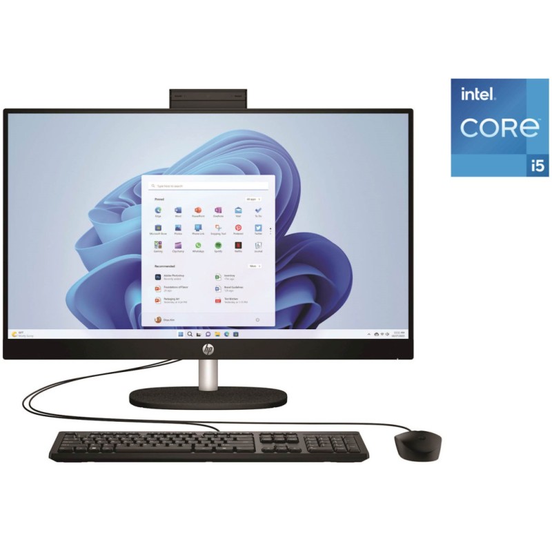 Računalnik AIO HP 68,6 cm 27,0 1920x1080 27-cr0041ny i5-1335U/16GB /512GB/Intel Iris XE HDMI /90W-92%/Win11Home (9R7Z4EA#BED)