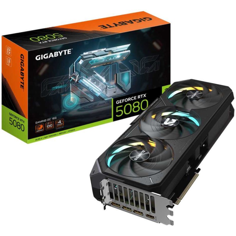 Grafična kartica nVidia RTX5080 GigaByte Gaming OC - 16GB GDDR7 (GV-N5080GAMING OC-16GD) GIGABYTE Grafična kartica nVidia RTX5080 GigaByte Gaming OC - 16GB GDDR7 (GV-N5080GAMING OC-16GD)