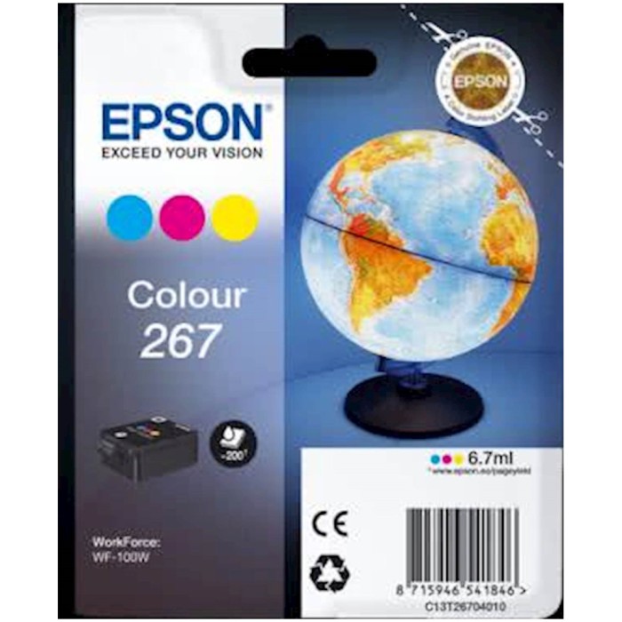 Kartuša EPSON 267 CMY za tiskalnik WF-100W za 200 strani 6,7ml