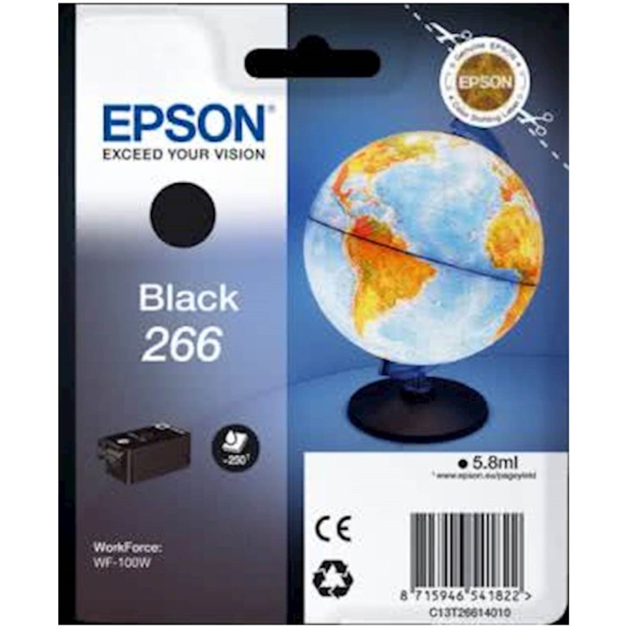 Kartuša EPSON 266 BLACK za tiskalnik WF-100W za 250 strani 6,0ml