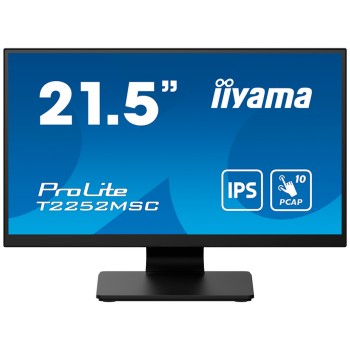 Monitor touch Iiyama 54,6 cm (21,5) T2252MSC-B2AG 1920x1080 POS IPS 5ms HDMI DisplayPort 2xUSB3.2 Zvočniki  7H ProLite interaktivni monitor Monitor touch Iiyama 54,6 cm (21,5) T2252MSC-B2AG 1920x1080 POS IPS 5ms HDMI DisplayPort 2xUSB3.2 Zvočniki  7H ProLite interaktivni monitor