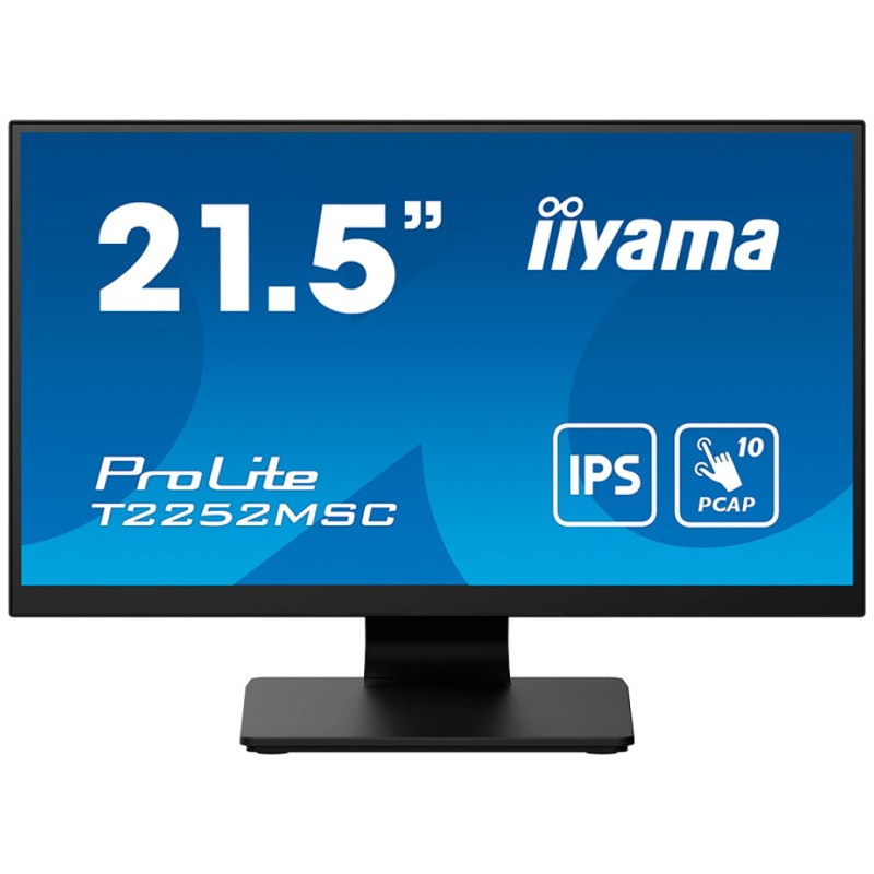 Monitor touch Iiyama 54,6 cm (21,5) T2252MSC-B2AG 1920x1080 POS IPS 5ms HDMI DisplayPort 2xUSB3.2 Zvočniki 7H ProLite interaktivni monitor Iiyama Monitor touch Iiyama 54,6 cm (21,5) T2252MSC-B2AG 1920x1080 POS IPS 5ms HDMI DisplayPort 2xUSB3.2 Zvočniki 7H ProLite interaktivni monitor