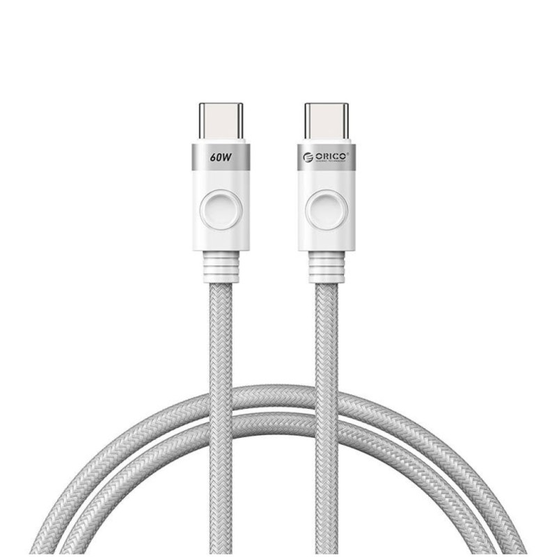 Kabel USB-C => USB-C 1,00m 20V/3A 60W Orico (CDX-60CC-WH-BP-IP)