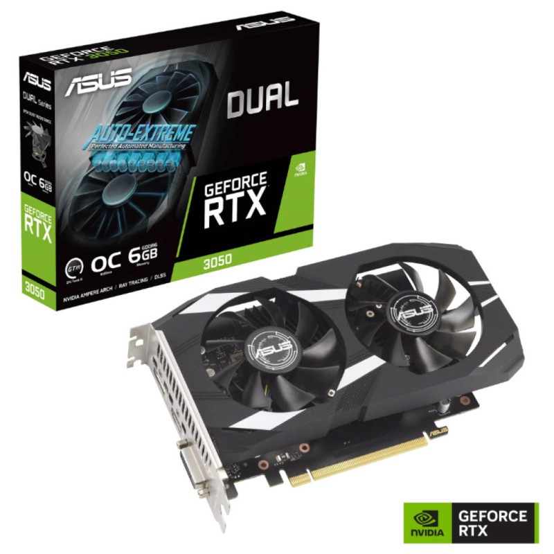 Grafična kartica nVidia RTX3050 Asus OC Edition Dual - 6GB GDDR6 (90YV0K60-M0NA00) ASUS Grafična kartica nVidia RTX3050 Asus OC Edition Dual - 6GB GDDR6 (90YV0K60-M0NA00)